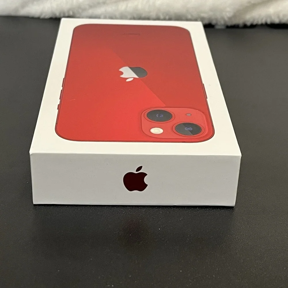 Apple iPhone 13 RED Edition 256 gb 2021 Original Packaging BOX ONLY